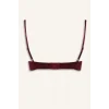 Defacto F9387AXBR210 Bordo Dantel Detaylı Saten Kapsız Pedsiz Balensiz Bralet