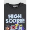 LCW Kids Antrasit Bisiklet Yaka Brawl Stars Baskılı Erkek Çocuk Tişört