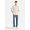 Defacto F9691AXER22 Ekru %100 Pamuk Boxy Fit Tişört