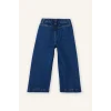 Defacto G8187A5NM34 Mavi Wıde Leg Nakışlı Jean Pantolon Kız Bebek
