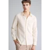 Defacto G7021AXER137 Ekru %100 Pamuk Gömlek