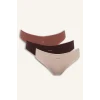 Defacto D8630AXBN341 Kahve 3’lü Brief Külot