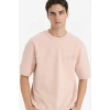 Defacto F8142AXPN287 Pembe Nefes Alabilen Loose Fit Baskılı Tişört