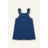 Defacto G8152A5NM34 Mavi Nakışlı Salopet Jean Elbise Kız Bebek