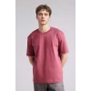 Defacto E7961AXBR174 Bordo REGULAR FIT %100 Pamuk Basic Tişört