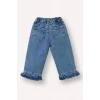 Defacto G8468A5NM28 Mavi Wıde Leg Pamuklu Pantolon Kız Bebek