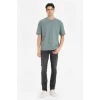 Defacto X3926AZGN1083 Yeşil Nefes Alabilen Oversize Tişört