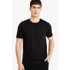 Defacto M6608AZBK81 Siyah Slım Fıt Bisiklet Yaka Kısa Kollu Tişört