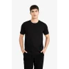 Defacto M6608AZBK81 Siyah Slım Fıt Bisiklet Yaka Kısa Kollu Tişört