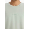 Defacto F9684AXGN1180 Yeşil Nefes Alabilen Boxy Fit Tişört