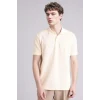 Defacto F9817AXER100 Ekru Kısa Kollu Polo Tişört