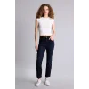 Defacto G2217AXNM40 Siyah Crop Flare Fıt Yüksek Bel Bilek Boy Jean Yıkamalı Pantolon