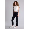Defacto G2217AXNM40 Siyah Crop Flare Fıt Yüksek Bel Bilek Boy Jean Yıkamalı Pantolon