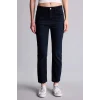 Defacto G2217AXNM40 Siyah Crop Flare Fıt Yüksek Bel Bilek Boy Jean Yıkamalı Pantolon