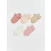 LCW baby Pembe Kız Bebek Kaydırmaz Tabanlı Patik Çorap 5li