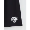 LCW Kids Gri Brawl Stars Baskılı Erkek Çocuk Şortlu Pijama Takımı