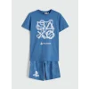 LCW Kids Mavi Erkek Çocuk PlayStation Baskılı Şortlu Pijama Takımı