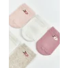 LCW baby Pembe Kız Bebek Patik Çorap 5li