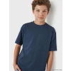 LCW Kids Lacivert Bisiklet Yaka Erkek Çocuk Tişört