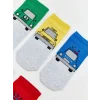 LCW Kids Karışık Desenli Erkek Çocuk Patik Çorap 5li