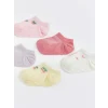 LCW Kids Pembe Kız Bebek Kaydırmaz Tabanlı Patik Çorap 5li