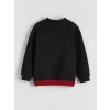 LCW Kids Kırmızı Galatasaray Baskılı Erkek Çocuk Kalın Sweatshirt