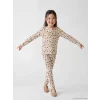 LCW Kids Ekru Baskılı Kız Çocuk Kaşkorse Tayt