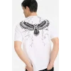 Defacto F8170AXWT34 Beyaz %100 Pamuk Boxy Fit Baskılı Tişört