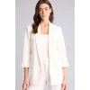 Defacto C3215AXWT16 Beyaz Oversıze Ceket Yaka Basic Blazer Ceket