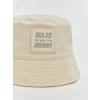 LCW ACCESSORIES Ekru Baskılı Kız Çocuk Bucket Şapka