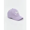 LCW ACCESSORIES Lila Fiyonk Detaylı Kız Çocuk Kep Şapka