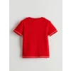 LCW Kids Kırmızı Bisiklet Yaka Kız Çocuk Tişört