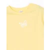 LCW Kids Sarı Bisiklet Yaka Kız Çocuk Tişört