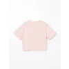 LCW Kids Pembe Bisiklet Yaka Kız Çocuk Tişört