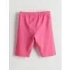 LCW Kids Pembe Beli Lastikli Kız Çocuk Kısa Tayt