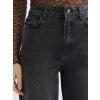 LCW Jeans Siyah Straight Fit Kadın Jean Pantolon