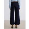 LCW Jeans İndigo Beli Kemerli Wideleg Kadın Jean Pantolon