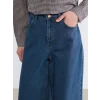 LCW Modest İndigo Baggy Fit Kadın Jean Pantolon