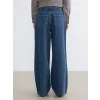 LCW Modest İndigo Baggy Fit Kadın Jean Pantolon