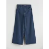 LCW Modest İndigo Baggy Fit Kadın Jean Pantolon