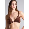 Defacto F9387AXBN341 Kahve Dantel Detaylı Saten Kapsız Pedsiz Balensiz Bralet