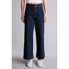 Defacto F5537AXNM34 Mavi Culotte Yüksek Bel Jean Pantolon