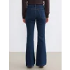 LCW Modest İndigo Yüksek Bel Flare Kadın Jean Pantolon
