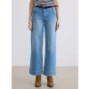 LCW Jeans İndigo Yüksek Bel Wideleg Kadın Jean Pantolon