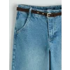 LCW Jeans İndigo Yüksek Bel Wideleg Kadın Jean Pantolon