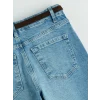LCW Jeans İndigo Yüksek Bel Wideleg Kadın Jean Pantolon