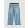 LCW Jeans İndigo Yüksek Bel Wideleg Kadın Jean Pantolon