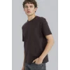 Defacto E7961AXBN192 Kahve REGULAR FIT %100 Pamuk Basic Tişört