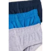 Defacto G8560A8BE513 Mavi Penye 3lü Slip Külot Erkek Çocuk