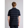 Defacto G2606AXNV64 Lacivert Çizgili Polo Tişört
